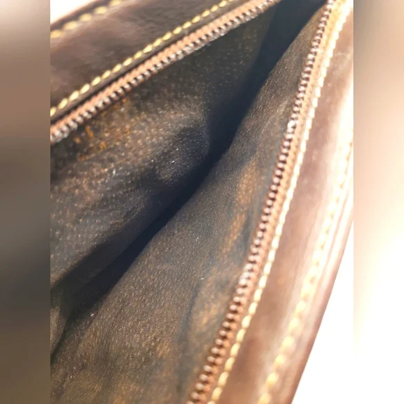 Loewe Vintage Suede Leather Pouch Bag